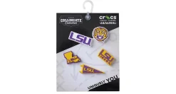 CROCS UNISEX LOUISIANA STATE UNIVERSITY 5 PACK JIBBITZ* Crocs Jibbitz