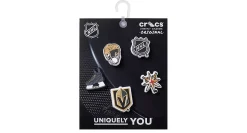 CROCS UNISEX NHL GOLDEN KNIGHTS 5 PACK JIBBITZ* Crocs Jibbitz