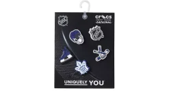 CROCS UNISEX NHL TORONTO MAPLE LEAFS 5 PACK JIBBITZ* Crocs Jibbitz