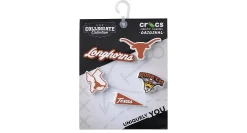 CROCS UNISEX UNIVERSITY OF TEXAS 5 PACK JIBBITZ* Crocs Jibbitz