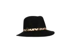 SUN N SAND UNISEX WOOL FELT SAFARI HAT WITH LEOPARD PRINT* Hats & Beanies