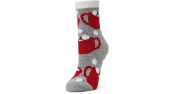 FIRESIDE WOMENS ALOE INFUSED COFFEE LOVERS CREW SOCK 1 PAIR* Crew Socks|Winter Accessories