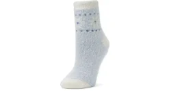FIRESIDE WOMENS ALOE INFUSED ICE CHAMBRAY CREW SOCKS 1 PAIR* Crew Socks|Cozy Socks