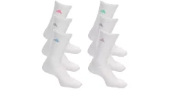 ADIDAS WOMENS ATHLETIC CUSHIONED CREW SOCKS 6 PAIRS* Crew Socks