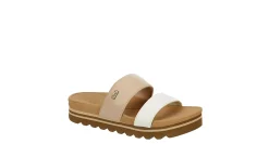 REEF WOMENS BANDED HORIZON HI SLIDE AL*Women Platform Sandals
