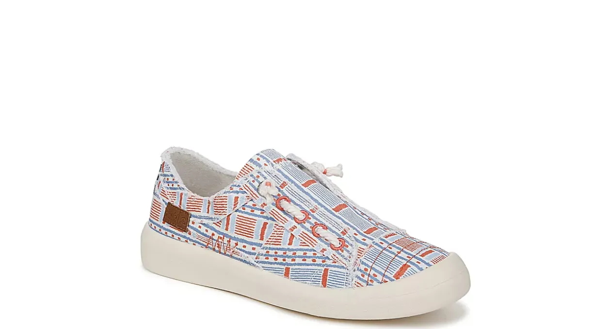 BLOWFISH MALIBU WOMENS BEACHSIDE AMERICANA STRIPE CANVAS SLIP ON SNEAKER*Women Slip On Shoes
