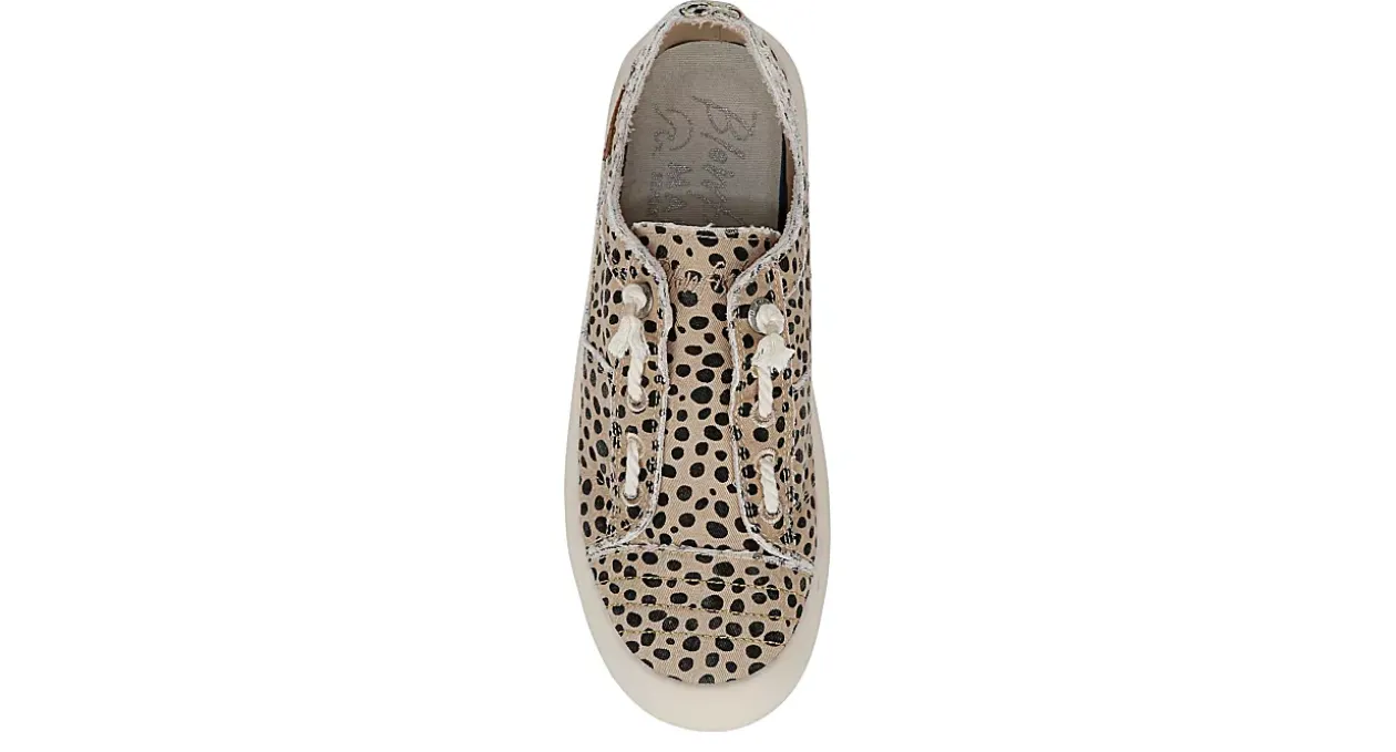 BLOWFISH MALIBU WOMENS BEACHSIDE PIXIE CHEETAH FABRIC SLIP ON SNEAKER*Women Slip On Shoes