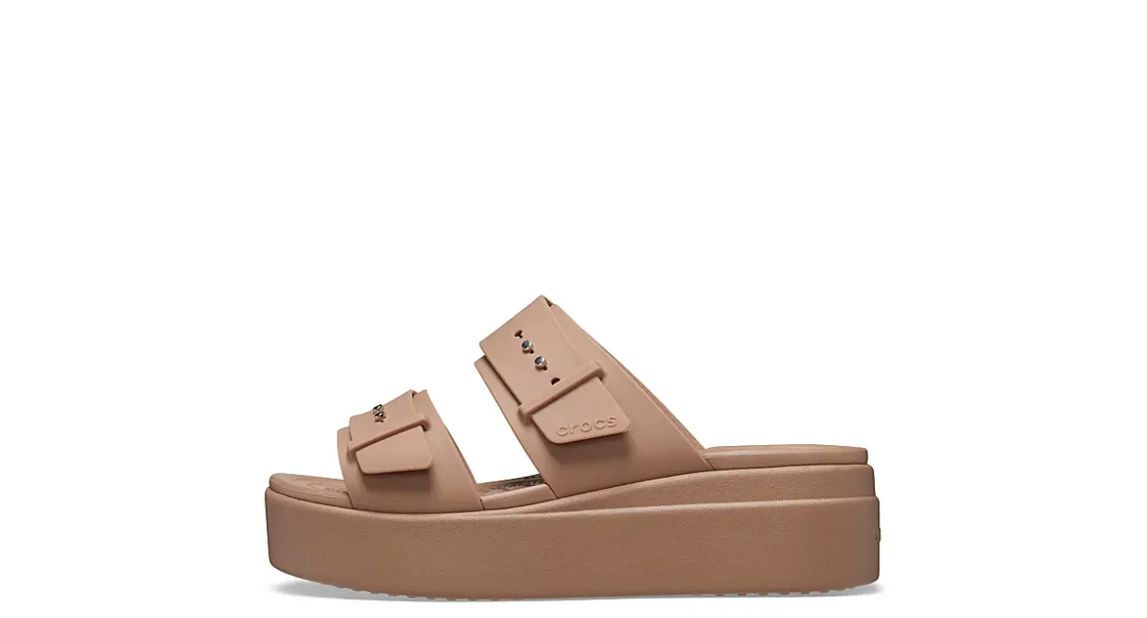 CROCS WOMENS BROOKLYN BUCKLE LOW WEDGE SANDAL*Women Platform Sandals