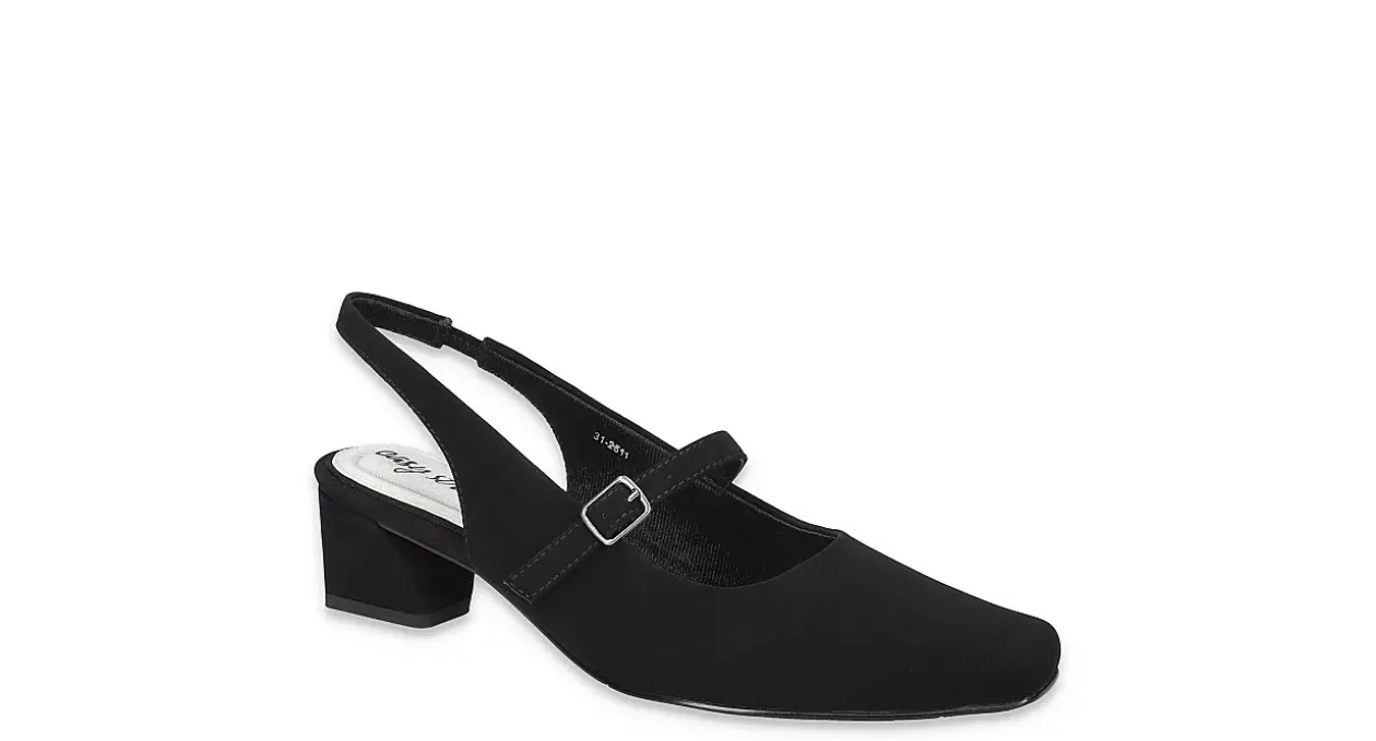 EASY STREET WOMENS CAMEO SLINGBACK PUMP*Women Comfort|Block Heels