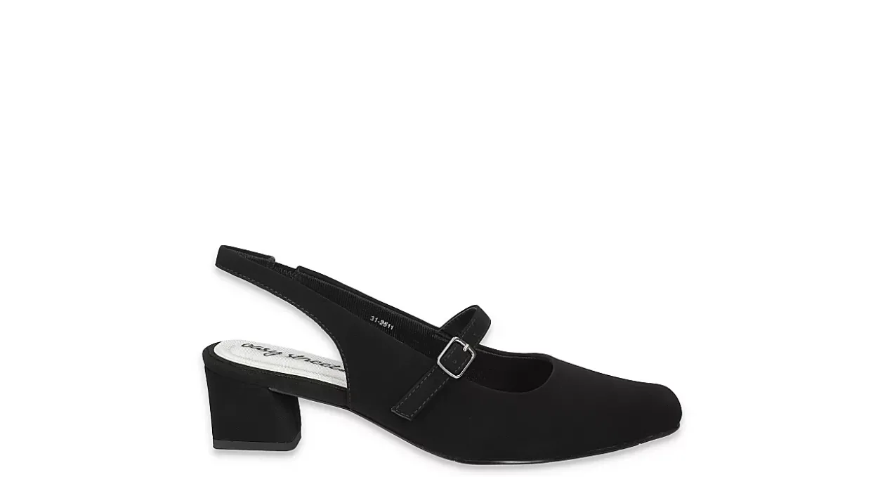 EASY STREET WOMENS CAMEO SLINGBACK PUMP*Women Comfort|Block Heels