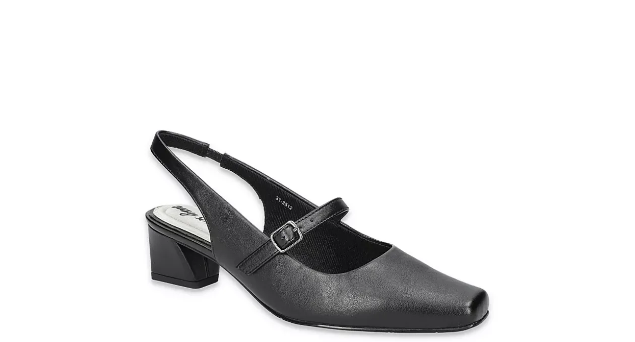 EASY STREET WOMENS CAMEO SLINGBACK PUMP*Women Comfort|Block Heels