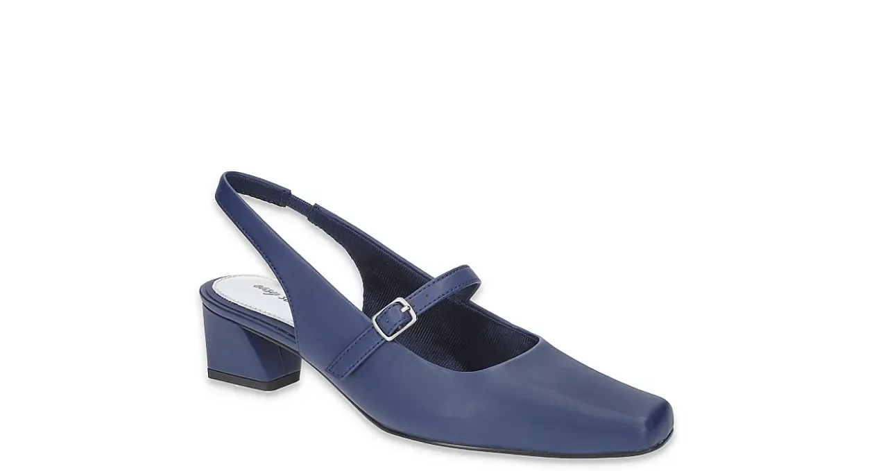 EASY STREET WOMENS CAMEO SLINGBACK PUMP*Women Comfort|Block Heels