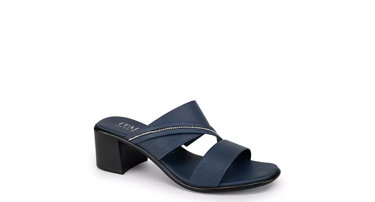 ITALIAN SHOEMAKERS WOMENS COLETTY SLIDE SANDAL*Women Dress Sandals|Dress Sandals