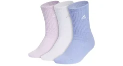 ADIDAS WOMENS CUSHIONED COMFORT CREW SOCKS 3 PAIRS* Crew Socks|Cozy Socks