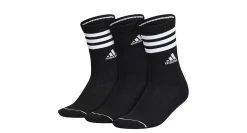 ADIDAS WOMENS CUSHIONED 3-STRIPE 3.0 CREW SOCKS 3 PAIRS* Crew Socks