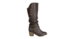 JOURNEE COLLECTION WOMENS LATE WIDE CALF TALL BOOT*Women Knee High Boots|Wide Calf