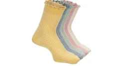 XAPPEAL WOMENS LETTUCE EDGE QUARTER SOCKS 5 PAIRS* Ankle Socks