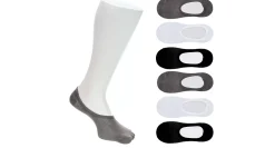 LADEDA WOMENS MESH SUPER NO SHOW SOCKS 6 PAIRS* Liner Socks