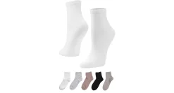 APARA WOMENS PIQUE QUARTER SOCKS 5 PAIRS* Ankle Socks