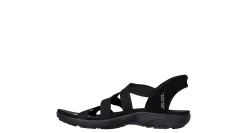 SKECHERS WOMENS SLIP-INS REGGAE SLIM STRETCH FLEX SANDAL*Women Sport Sandals|Flat Sandals