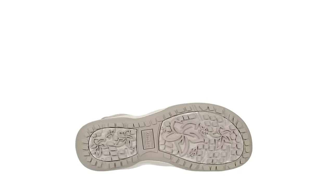 SKECHERS WOMENS SLIP-INS REGGAE SLIM STRETCH FLEX SANDAL*Women Sport Sandals|Flat Sandals