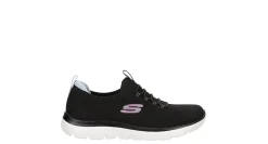 SKECHERS WOMENS SUMMITS KNIT SLIP ON RUNNING SHOE*Women Running Shoes|Slip On Shoes