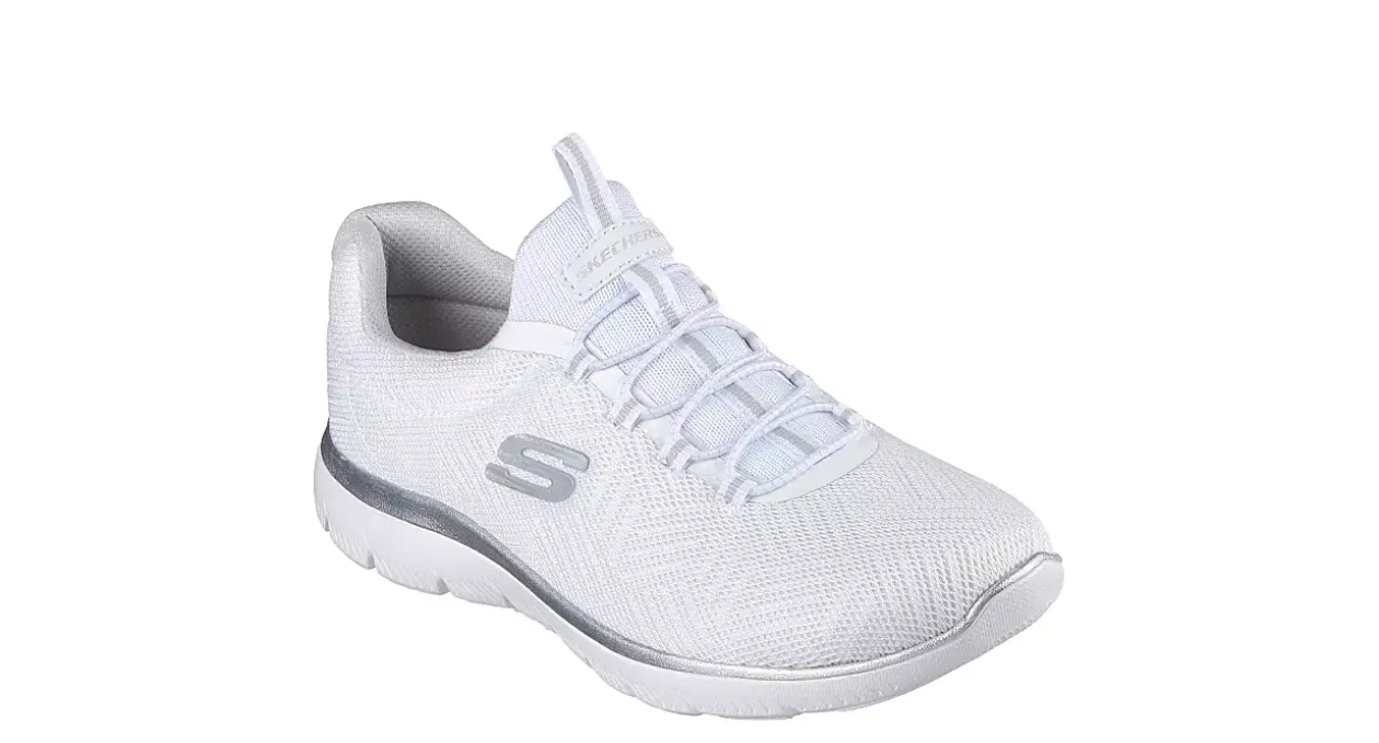 SKECHERS WOMENS SUMMITS SLIP ON RUNNING SHOE*Women Running Shoes|Slip On Shoes