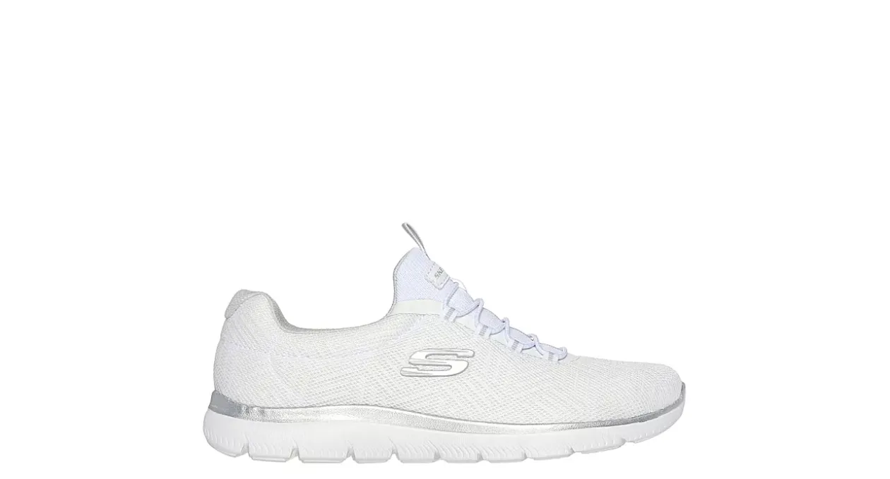 SKECHERS WOMENS SUMMITS SLIP ON RUNNING SHOE*Women Running Shoes|Slip On Shoes