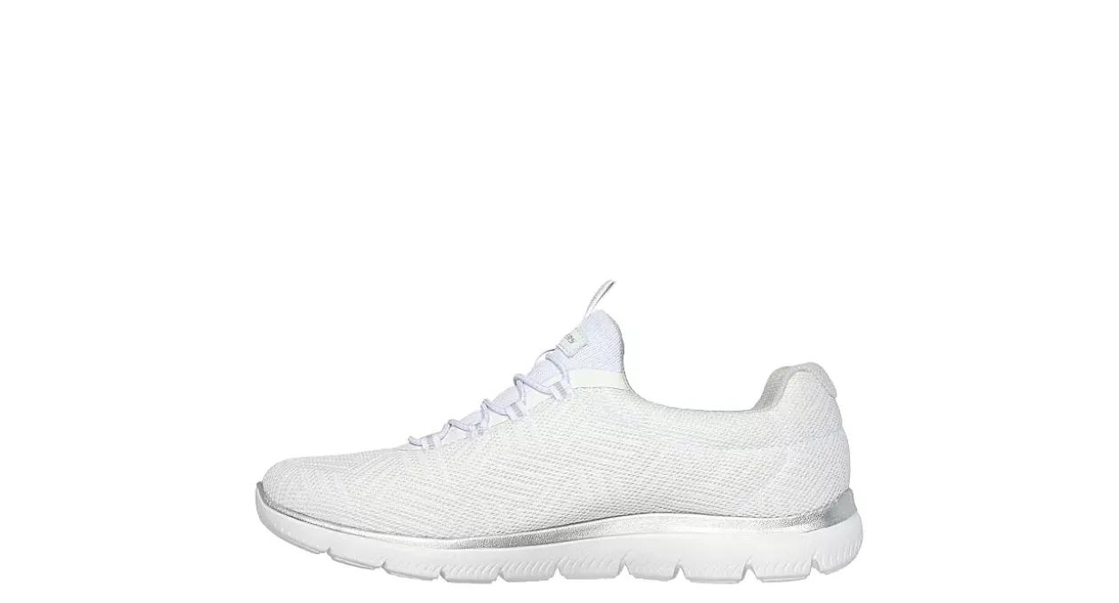 SKECHERS WOMENS SUMMITS SLIP ON RUNNING SHOE*Women Running Shoes|Slip On Shoes