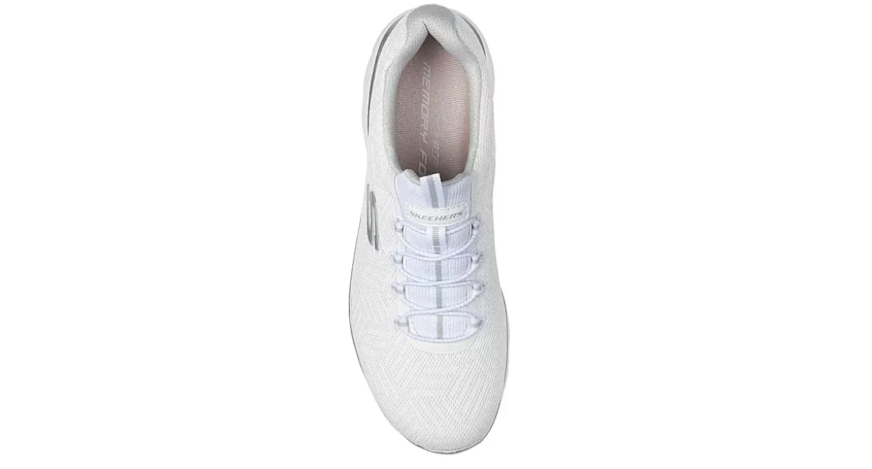 SKECHERS WOMENS SUMMITS SLIP ON RUNNING SHOE*Women Running Shoes|Slip On Shoes