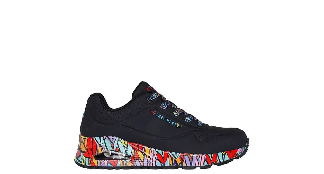 SKECHERS WOMENS UNO X JGOLDCROWN SNEAKER*Women Fashion Sneakers|Comfort Shoes