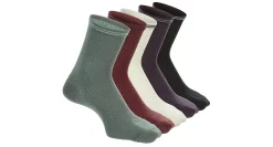 XAPPEAL WOMENS VARSITY DIAMOND TEXTURE QUARTER SOCKS 5 PAIRS* Ankle Socks
