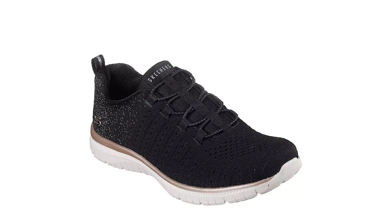 SKECHERS WOMENS VIRTUE LUCENT SLIP ON SNEAKER*Women Comfort Shoes|Slip On Shoes